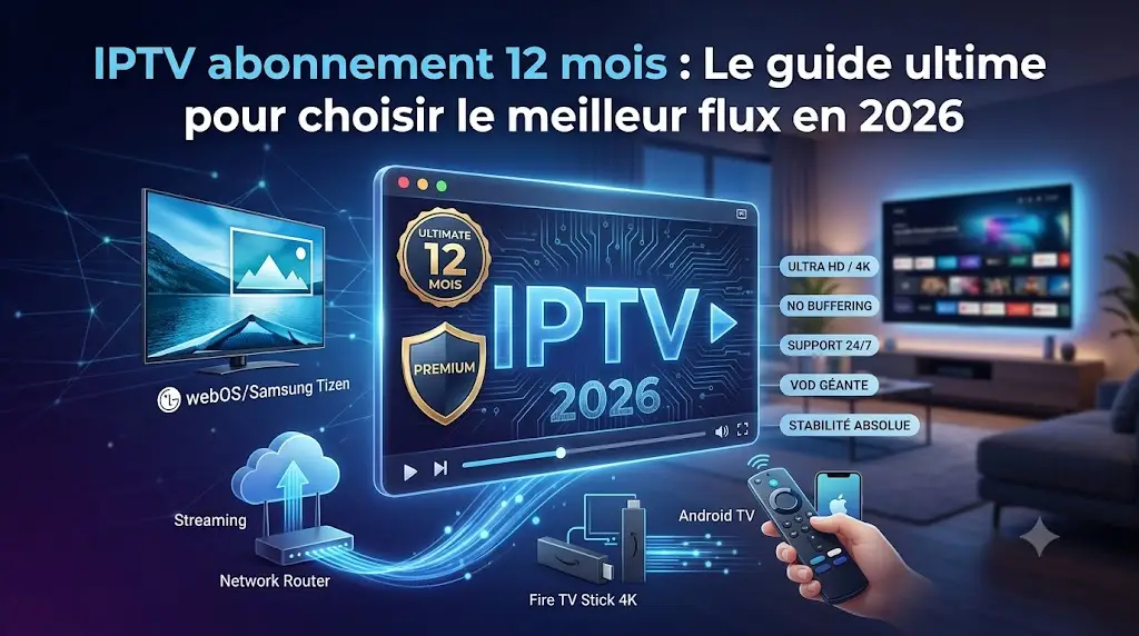 IPTV abonnement 12 mois